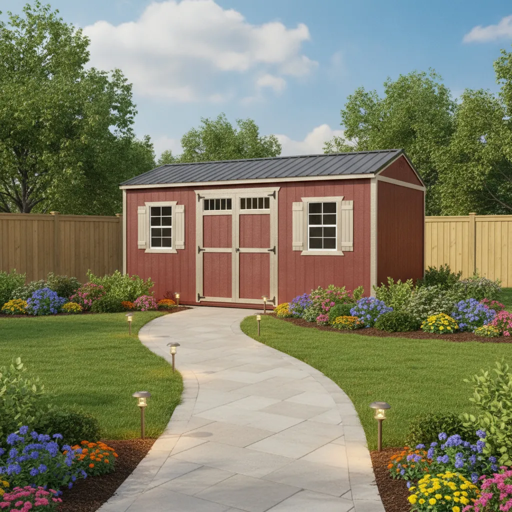Prairie Built Barns craftsmen building a storage structure