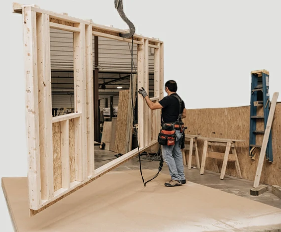 Prairie Built Barns manufacturing facility